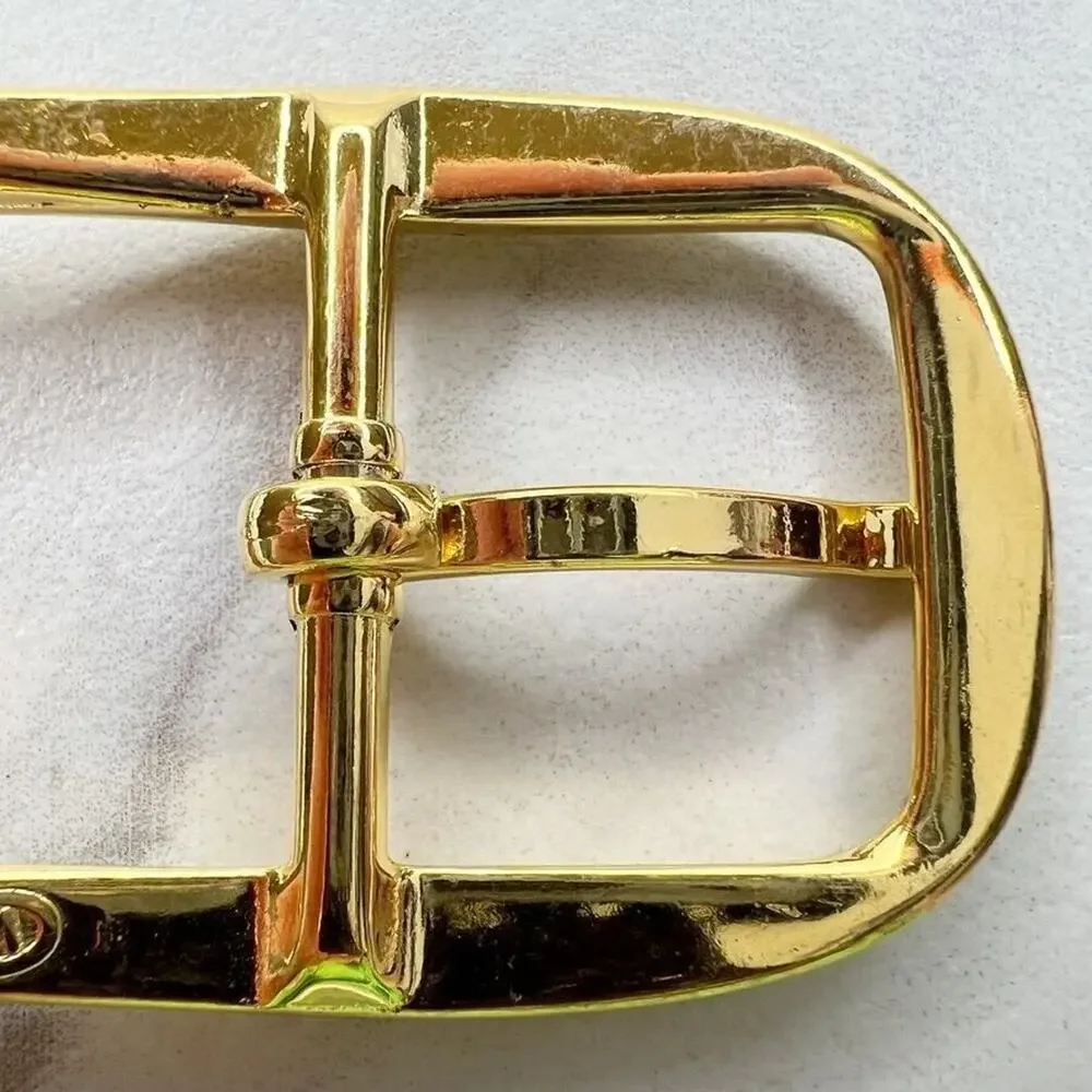 Vintage Gold Tone Simple Basic Belt Buckle for up to 1 Inch Belt